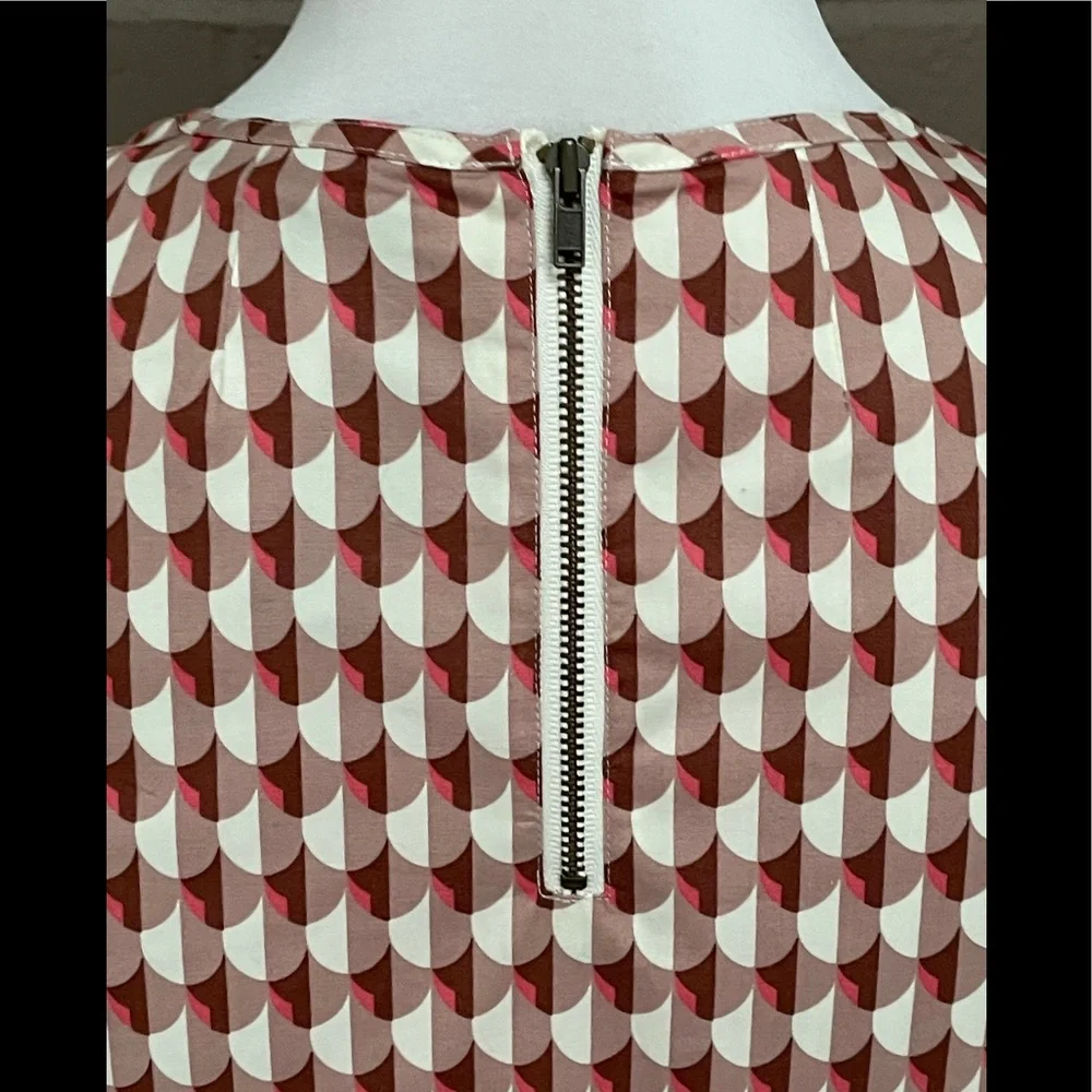 J, Crew NWT Modern Print Sleeveless Top  0